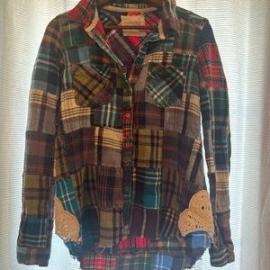 We The Free Multicolor Plaid Button Down Shirt